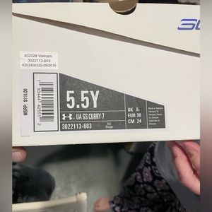 Under Armor Steph Curry Sour Patch Youth 5.5